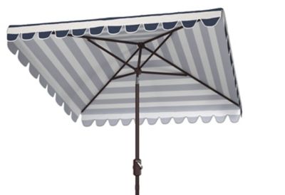 Image showing  7.5 ft Vienna. Square Umbrella, Navy/White