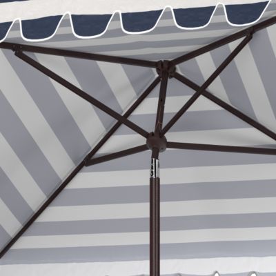 Image showing  7.5 ft Vienna. Square Umbrella, Navy/White