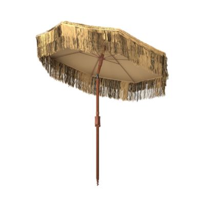 Image showing  6.5 ft. Hilo Tiki Beach Umbrella, Brown