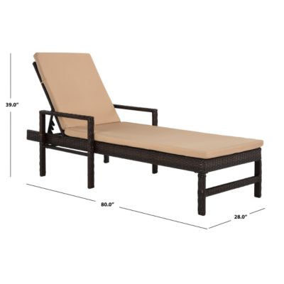 Image showing  Alma Sun Lounger, Brown, Beige, PAT9000A