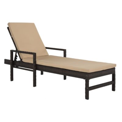 Image showing  Alma Sun Lounger, Brown, Beige, PAT9000A
