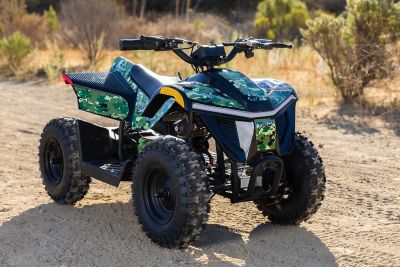 Image showing 5 th Droyd Fury Electric 36V Youth ATV for Ages 6+, Green Camo