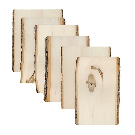 Walnut Hollow Rustic Basswood Plank, 7 to 9 in. Wide x 11 in. 6 pk.