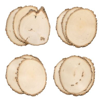 Walnut Hollow Rustic Basswood Round, Large 9 to 12 in. Wide 12 pk.
