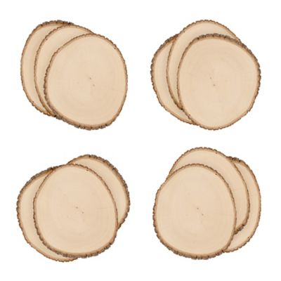 Walnut Hollow Basswood Round, Extra Large 12 to 14 in. Wide 12 pk.