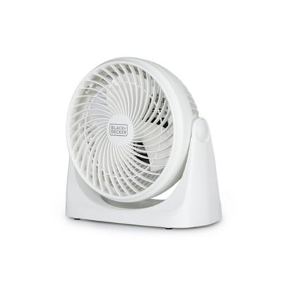 Black & Decker Turbo Desk Fan - Electric Portable 7 Inch Table Fan with Adjustable Tilt, White