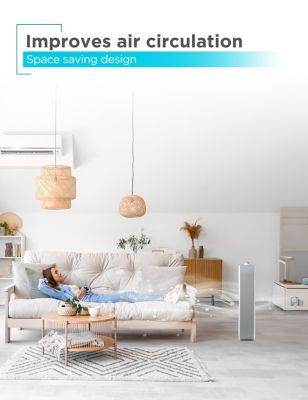 Image showing  Box Fan with 3 Speed Settings, 20 in. Box Fan Rotary Knob and Recessed Cord Storage