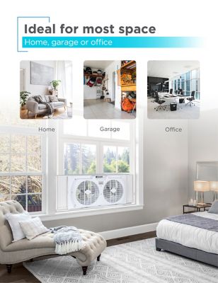 Image showing 5 th Black & Decker 9 in. Twin Window Fan, Manual