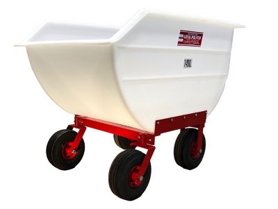 Loyal 14 Bushel Poly Feed Cart with Air Tires