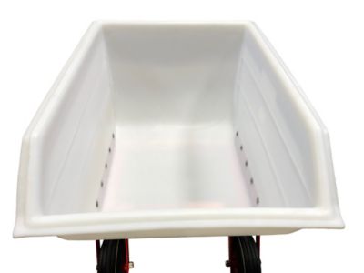 Image showing 5 th Loyal 14 Bushel Poly Feed Cart with Air Tires