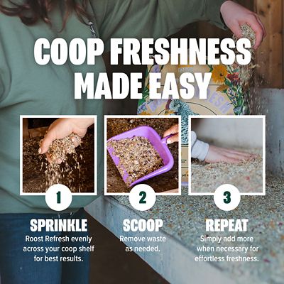 Image showing  Roost Refresh, Hemp & Herb Blend, Natural Odor Eliminator, Coop Freshness Made Easy