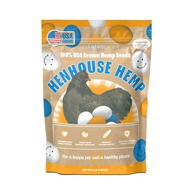 Eaton Pet & Pasture Henhouse Hemp, Premium USA Grown Hemp Seeds, Omegify your Eggs, the Organic Way