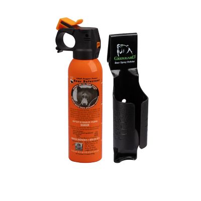 Pepper Power Safety Orange Bear Spray with Griz Guard Holster