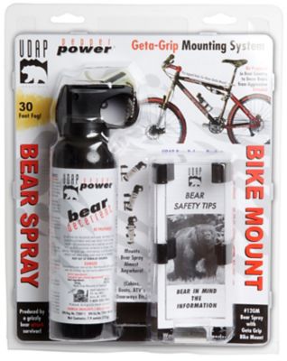 Pepper Power Premium Bear Spray with Geta-Grip Bike Mount