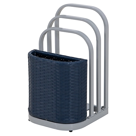 Sunjoy Rust-proof Aluminum Pool Float Storage Rack, 16 in., Navy