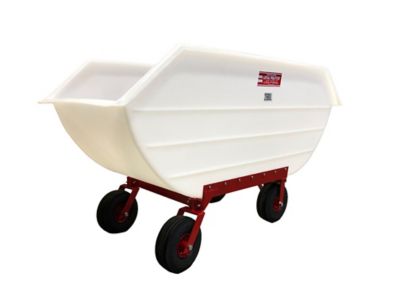 Loyal 26 Bushel Poly Feed Cart with Air Tires