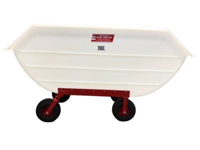 Image showing  26 Bushel Poly Feed Cart with Air Tires