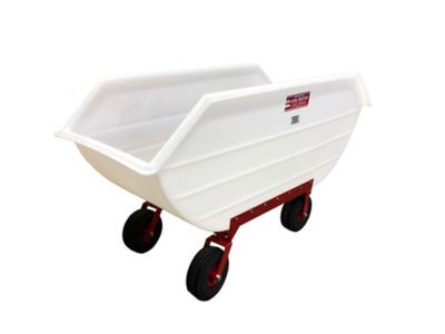 Image showing  26 Bushel Poly Feed Cart with Air Tires