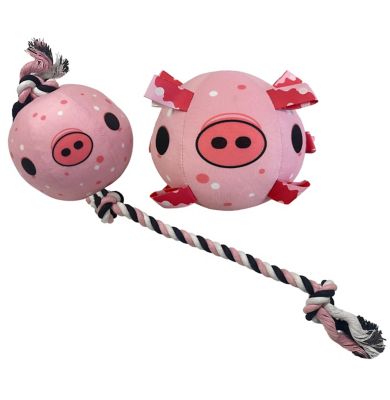 Piggy Poo and Crew Interactive Pig Ball & Pig Tug Rope Combo Pack