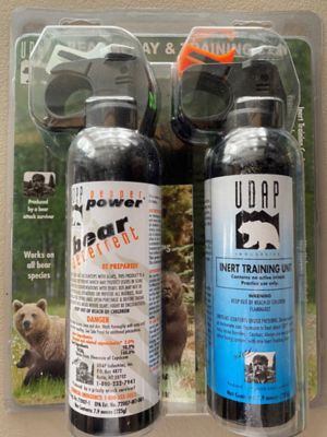 Pepper Power Premium Bear Spray with Inert Training Can and Holster