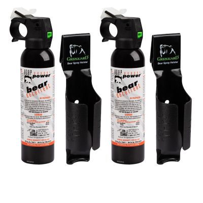 Pepper Power Magnum Bear Spray With Griz Guard Holster, 2 pk.