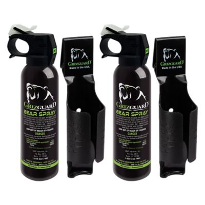 GrizGuard Maximum Strength Bear Spray with Holster, 2-Pack