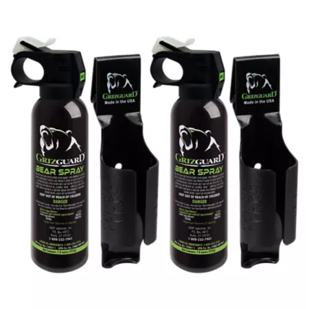 GrizGuard Maximum Strength Bear Spray with Case 225g 2 Pack. Bear Sprays & Personal Defense