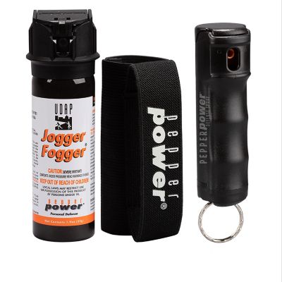 Pepper Power Jogger Fogger with Holster & Keychain Pepper Spray Combo