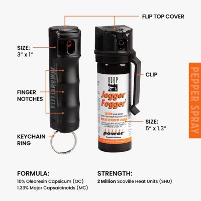 Image showing  Jogger Fogger with Clip & Keychain Pepper Spray Combo