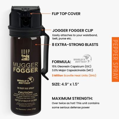 Image showing  Mugger Fogger With Clip, World's Hottest Formula!, 1.5 oz., Fog