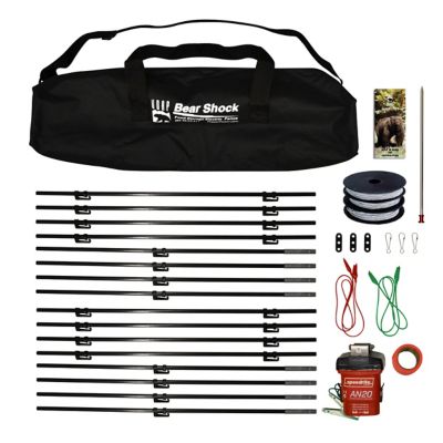 Bear Shock Outfitter Bear Electric Fence 4 Foot Tall, Covers 45 ft. x 45 ft. sq. area, 5.5 lbs.