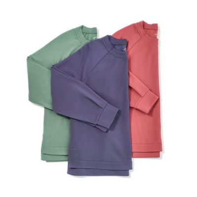 Image showing  Women's Lightweight Fleece Crew Neck Sweatshirt