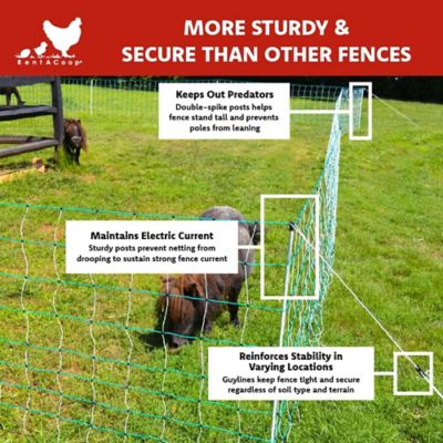 Image showing  168 ft. x 42 in. H Electric Anti Predator Stainless Steel Goat Fence