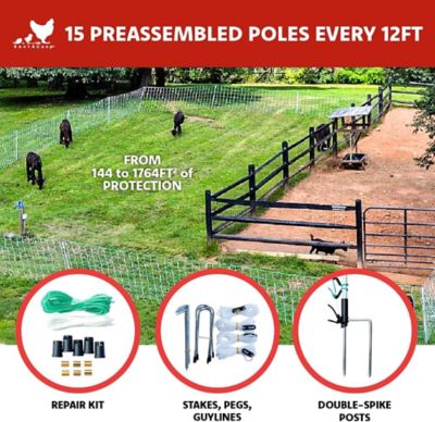 Image showing  168 ft. x 42 in. H Electric Anti Predator Stainless Steel Goat Fence