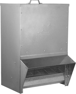 Image showing  Mounted Chicken Trough Feeder, 50 lb.