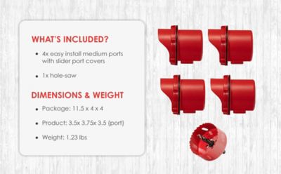 Image showing  DIY 4 Port Chick 2 Chicken Feeder Kit