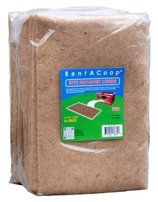 RentACoop Jute Brooder Liners, Little Brooder, 4 pk.