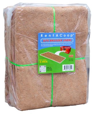 RentACoop Jute Brooder Liners, Big Brooder, 4 pk.