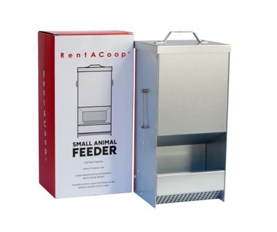 RentACoop Metallic Rabbit Feeder