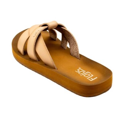 Image showing  Salud Woven Overlay Slide On Brunished Footbed