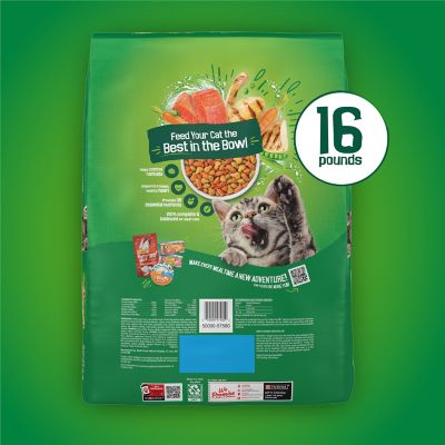 Image showing 6 th Purina Friskies Adult Indoor Delights Chicken, Salmon, Cheese and Garden Greens Recipe Dry Cat Food