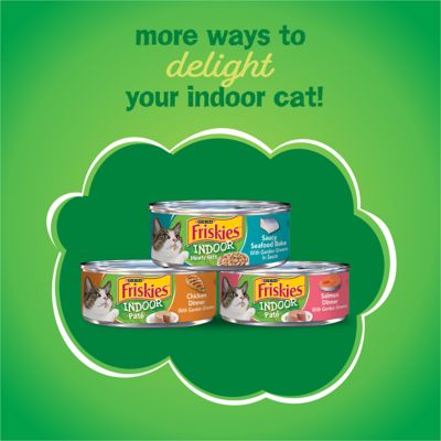 Image showing 7 th Purina Friskies Adult Indoor Delights Chicken, Salmon, Cheese and Garden Greens Recipe Dry Cat Food