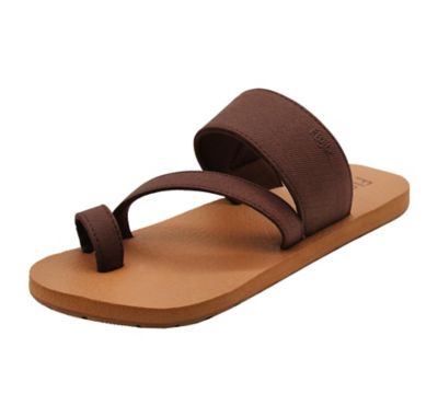 Image showing  Amara Asymmetrical Faux Canvas Toe Thong