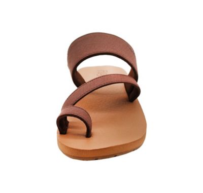 Image showing  Amara Asymmetrical Faux Canvas Toe Thong