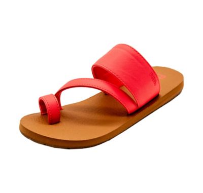 Image showing  Amara Asymmetrical Faux Canvas Toe Thong