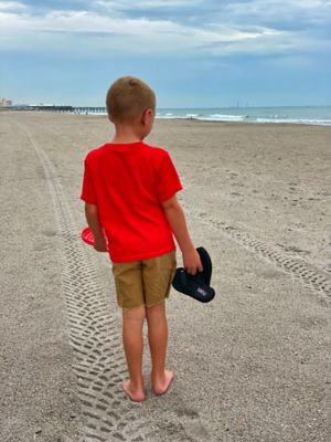 Image showing  Brody Kids Tumbled Eva Strap Lined Thick Rubber Sock and Sole