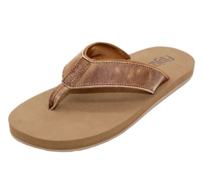 Flojos Cole Select Genuine Leather Perforated Strap Sandal