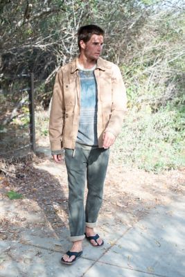 Image showing  Men's Alto Thong Sandal with Flo-Jel Comfort Bed