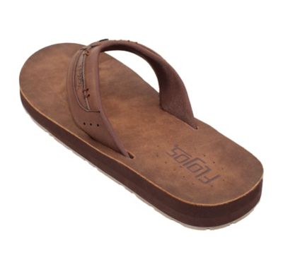 Image showing  Trio Sculpted Suede Footbed with Detailed Stitch Strap