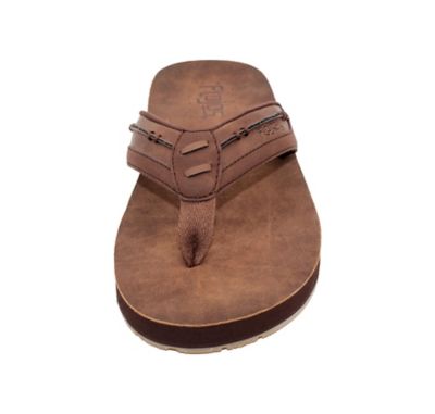 Image showing  Trio Sculpted Suede Footbed with Detailed Stitch Strap